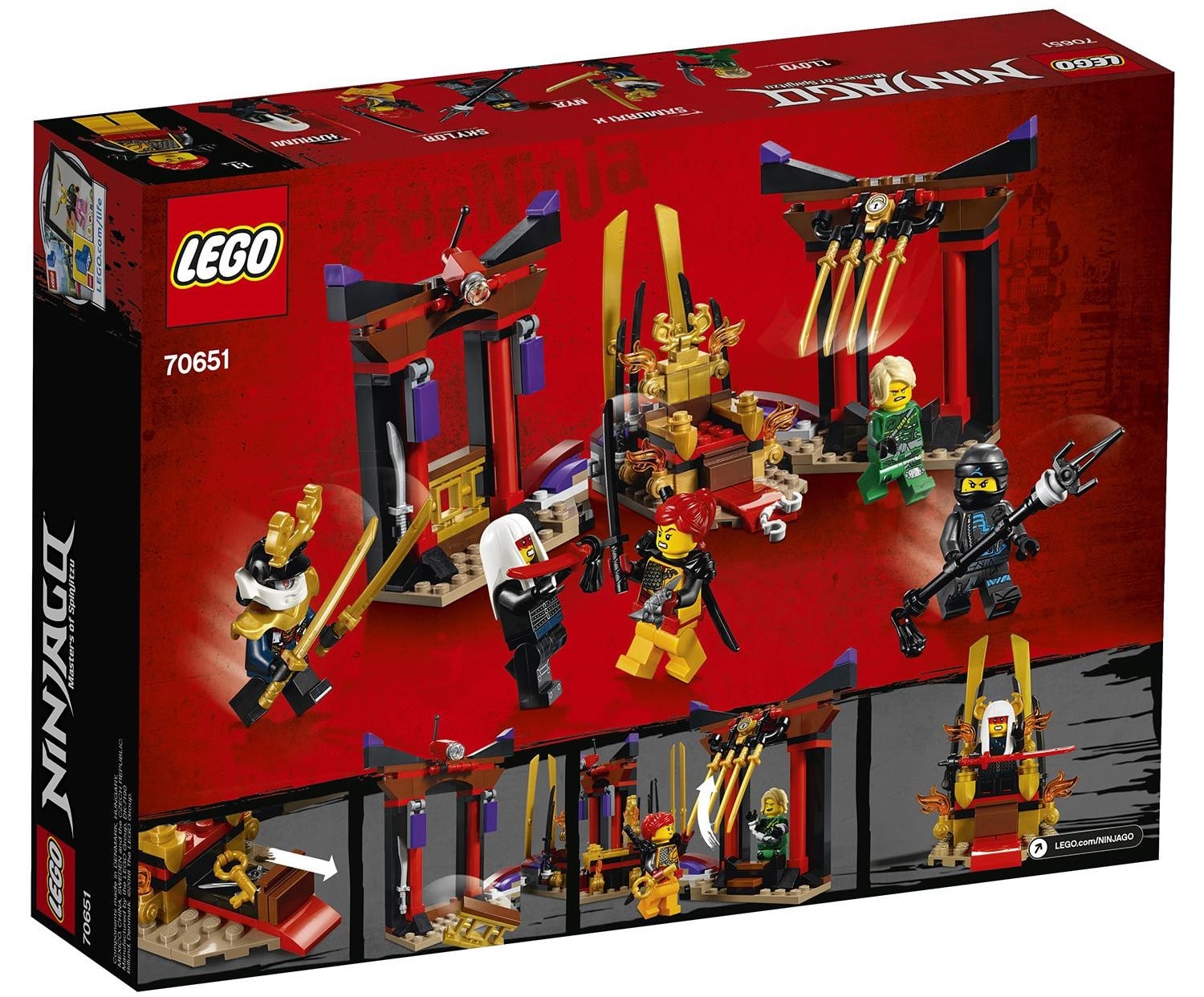 Конструктор Lego Ninjago – Решающий бой в тронном зале  